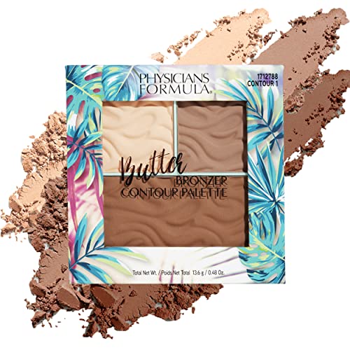 Physicians Formula Bronzer Palette - Nourishing, Moisturizing, Cruelty-Free - Light/Medium, 0.48oz