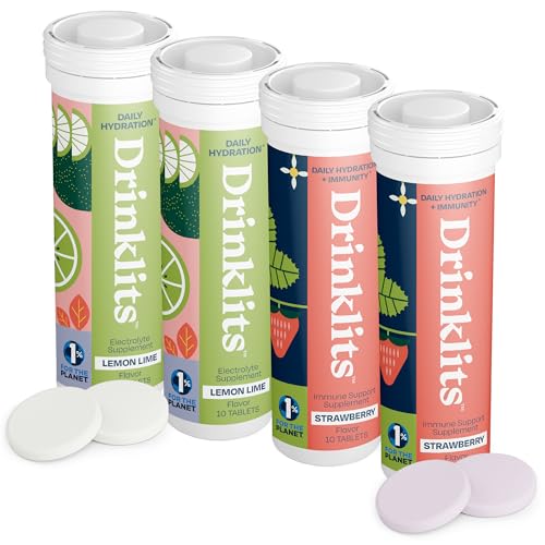 Drinklits Hydration & Immune Support Combo - Sugar-Free, Electrolyte-Rich, Gluten-Free - 40 Servings