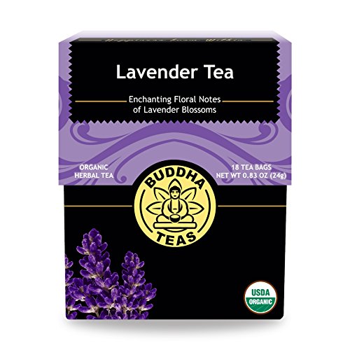 Buddha Teas Organic Lavender Tea - Herbal, Antioxidants, Caffeine-Free - 18 Tea Bags