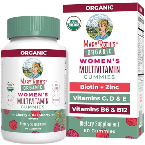 MaryRuth's Multivitamin Gummies for Women 14+ - Immune & Skin Support, Vegan, 60 Count