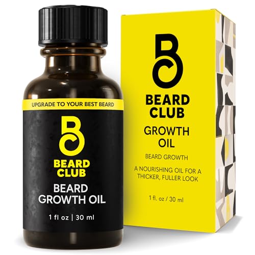 Beard Club Beard Oil - Supports Thicker, Fuller Beard Growth, Nourishes Skin & Hair - 1oz