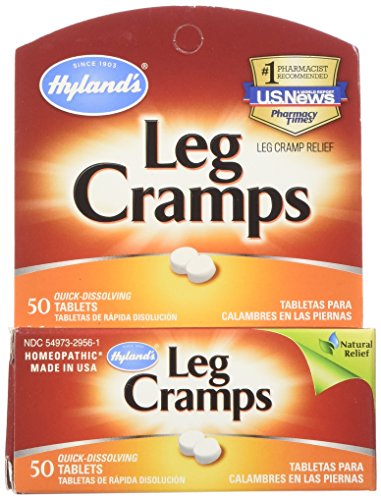 Hyland's Leg Cramps Relief Tablets - Fast-Acting, Gentle on Stomach, Non-Habit Forming - 50ct