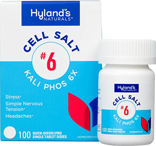 Hyland's No. 6 Kali Phos Tablets - Relieves Headaches & Nervous Tension, 100 Quick-Dissolving Count