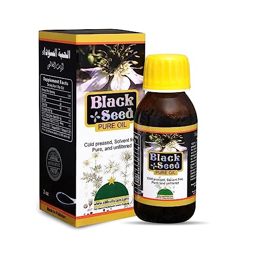 HERBOGANIC Black Seed Oil - Supports Digestion & Well-Being, Cold Pressed - 2 oz