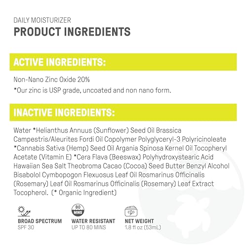 Raw Elements Daily Lifestyle Sunscreen - SPF 30, Broad-Spectrum, Non-Nano Zinc, 1.8 oz