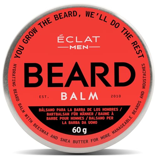 Eclat Skincare Men's Beard Balm - Hydrating, Softening with Shea Butter & Argan Oil - 2oz