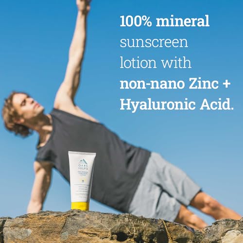 Oars + Alps Mineral SPF 30 Sunscreen Lotion - Hydrating, Water-Resistant, Vegan - 6 Fl Oz