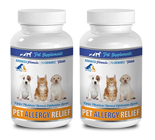 Pet Supplements Allergy Relief Tablets - Nourishing Formula for Healthy Skin & Fur - 150 Chews