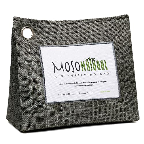 Moso Natural Air Purifying Bag - Odor Absorber, Scent-Free Bamboo Charcoal - 600g (21oz)