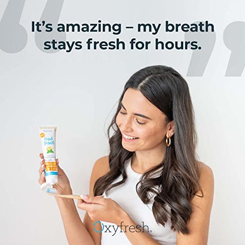 Oxyfresh Toothpaste - Fresh Breath & Clean Teeth, Natural Oils & Xylitol, Fluoride Free - 5oz