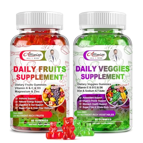 VitaBoost Gummies - Sugar-Free Fruit & Veggie Supplement, Immunity & Energy Support - 120ct