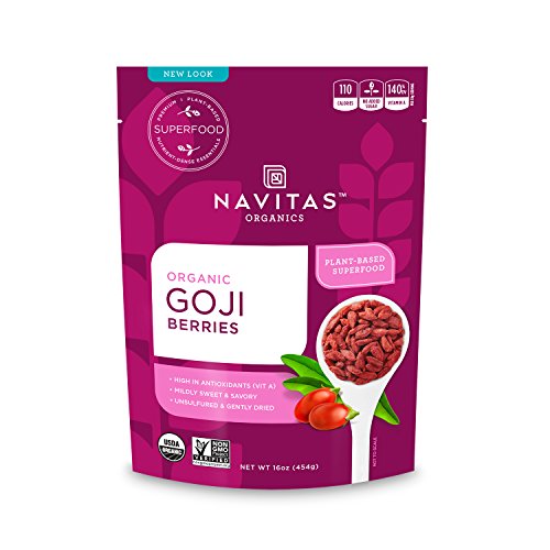 Navitas Naturals Organic Goji Berries - Antioxidant-Rich Superfood, 15 Servings - 16oz