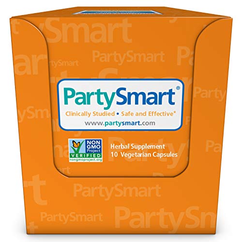 Himalaya PartySmart Liver Supplement - Supports Alcohol Breakdown, Plant-Based - 10 Capsules