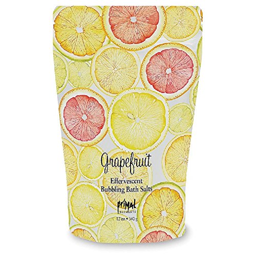 Primal Elements Bath Salt - Detoxifying Aromatherapy with Grapefruit, Gentle on Skin - 12oz