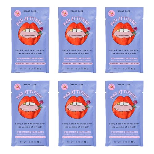 Mane Club Bad Attitude Deep Conditioner - Volumizes & Strengthens, Peach Scent - Pack of 6