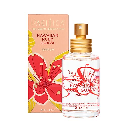 Pacifica Hawaiian Ruby Guava Spray Perfume - Vegan, Cruelty-Free Essential Oil Fragrance - 4oz