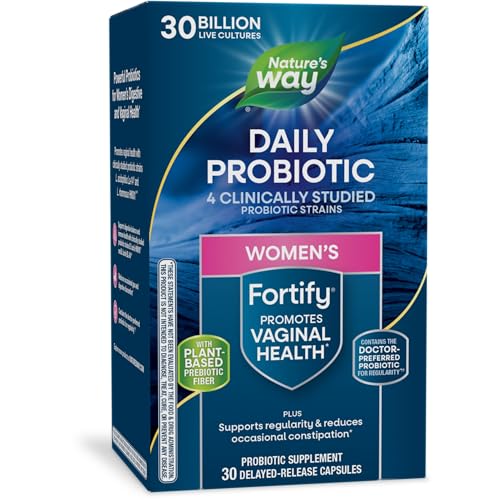 Nature's Way Fortify Daily Probiotic for Women - Digestive & Immune Support, Non-GMO - 30 Capsules