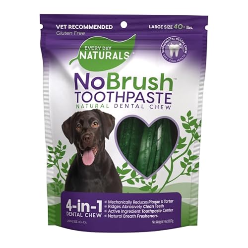 Every Day Naturals Dog Dental Chew - Freshens Breath, Reduces Plaque, Large Breeds - 14oz