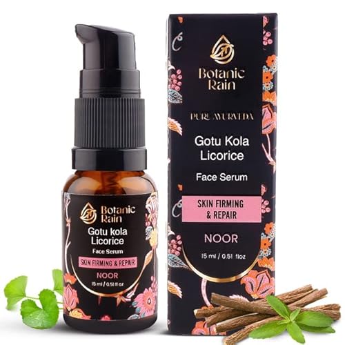 Botanic Rain Ayurveda Face Oil - Revitalizing Serum with Gotukola & Natural Vitamin C - 0.51 fl oz