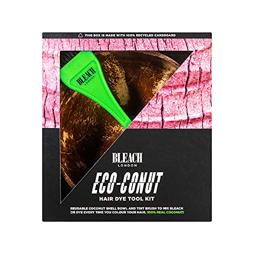 BLEACH LONDON Hair Dye Tool Kit - Coconut Bowl & Brush, Vegan, Cruelty-Free - Reusable Set