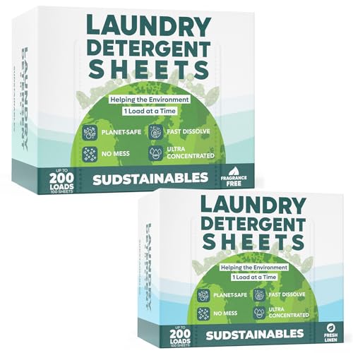 Good Things Laundry Detergent Sheets - Ultra Cleaning Strength, Sensitive Skin Safe - 100 Sheets