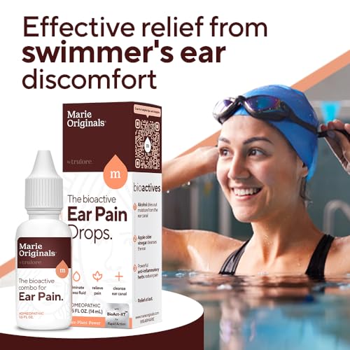 Marie Originals Ear Wax Removal Kit - Herbal Relief for Swimmer's Ear & Earaches - 14mL