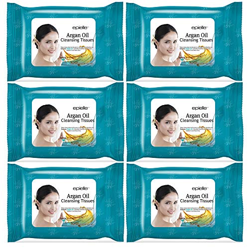 Epielle Argan Oil Makeup Remover Wipes - Gentle Cleansing, Hypoallergenic - 180 Sheets