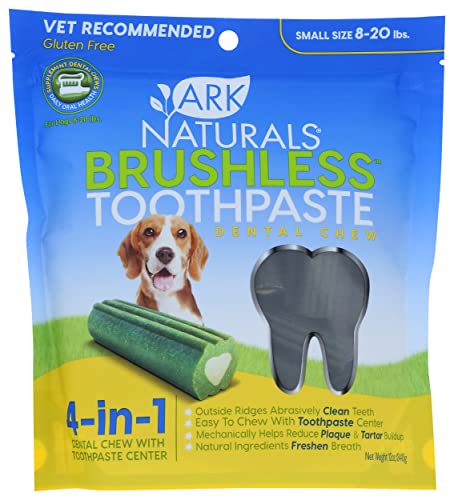 Ark Naturals Dog Dental Stick - 4-in-1 Oral Care, Natural Breath Fresheners - Small 12oz, 6 Pack