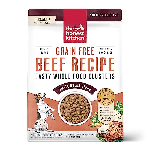 The Honest Kitchen Whole Food Clusters Dog Food - Human Grade Nutrition, Grain Free - 4 lb