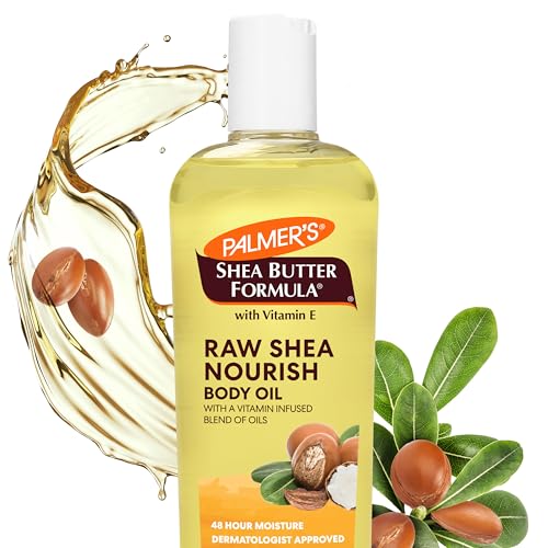 Palmer's Body Oil - Hydrating Moisturizer with Raw Shea & Vitamin E for Sensitive Skin - 8.5oz