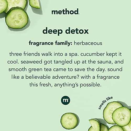 Method Body Wash - Detoxifying with Cucumber & Green Tea, Biodegradable, 18oz