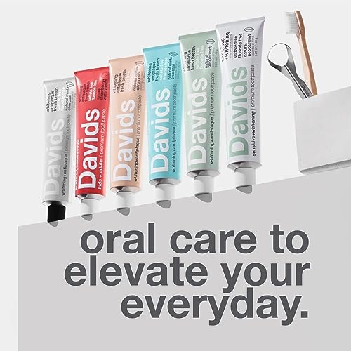 Davids Nano Hydroxyapatite Toothpaste - Remineralizes Enamel, Reduces Sensitivity - 1.75oz