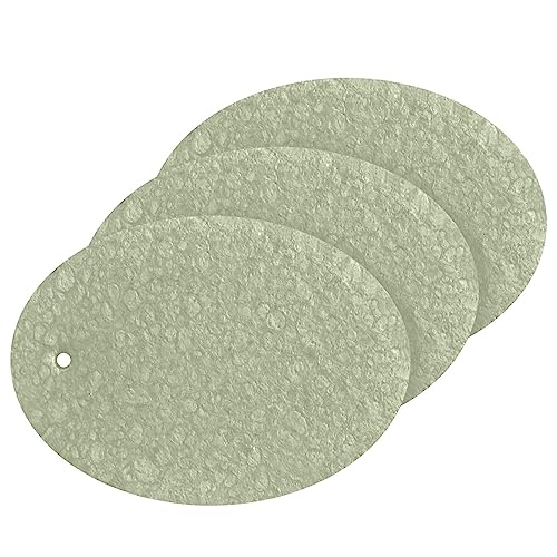 Plain Beautiful Sage Dish Sponge - 100% Natural Cellulose, Multi-Purpose Cleaning, 3 Pcs