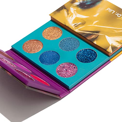 EPILYNX Glitter Eyeshadow Palette - 24 Vibrant Shades, Allergen & Gluten Free - 10g