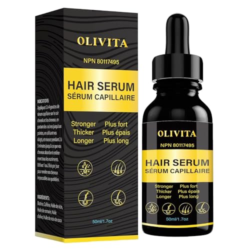 Olivita Hair Growth Serum - Boosts Thickness & Density, Biotin Enriched, 2.02 oz