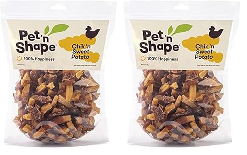 Pet 'n Shape Dog Treats - 100% Natural Chicken & Sweet Potato, Grain Free - 42oz (Pack of 2)