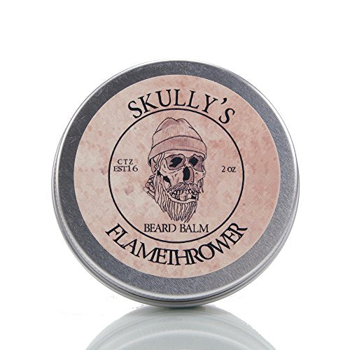 Skully's Beard Balm - Deep Conditioning, Medium Hold, Cinnamon Scent - 2 oz with Argan & Jojoba Oils