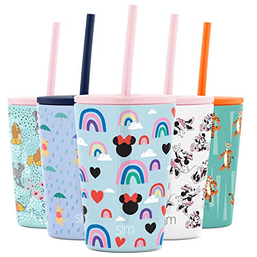 Simple Modern Disney Tumbler - Keeps Drinks Hot/Cold, BPA-Free with Straw Lid - 12oz Minnie Mouse