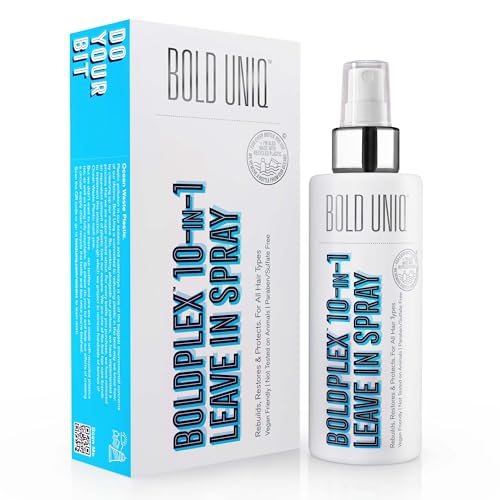 Boldplex Heat Protectant - 10-in-1 Leave-In Spray for Frizzy & Damaged Hair - 5.9 Fl Oz