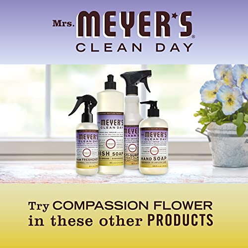 Mrs. Meyer's Liquid Dish Soap - Cuts Grease, Plant-Derived, Cruelty-Free, 16 fl. oz - Pack of 3