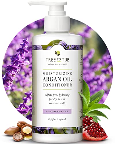 Tree To Tub Moisturizing Conditioner - Hydrating Argan & Coconut Oil, Lavender Scent - 16oz