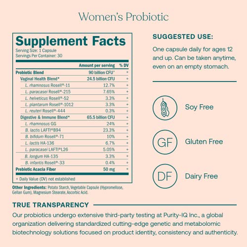 True Grace Women's Multivitamin & Probiotic Bundle - Immune & Digestive Support - 30-Day Supply