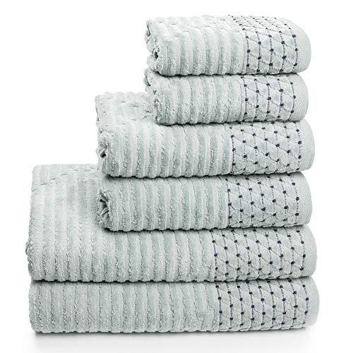 Softerry Luxury Bath Towel Set - Soft Cotton, High Absorbency, Oeko-Tex Certified - Set of 6