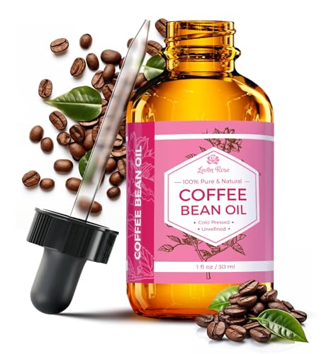 Leven Rose Coffee Bean Oil - Nourishing Skin & Hair Moisturizer, 100% Pure - 1 oz