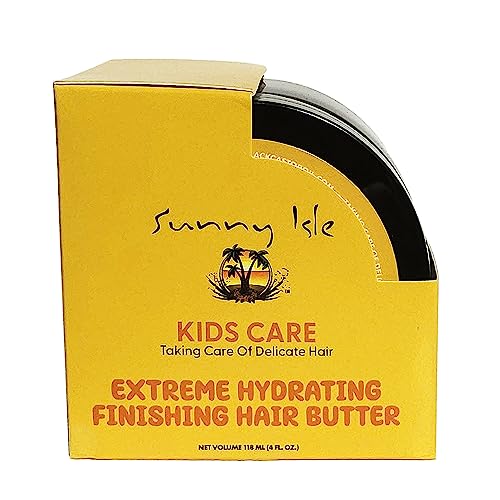 Sunny Isle Kids Hair Care Set - Extreme Hydration & Frizz Control, Gentle Formula - 4oz