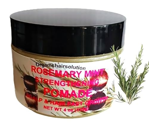 Organic Hair Solution Pomade - Strengthens & Moisturizes, Non-Toxic Ingredients - 4 oz