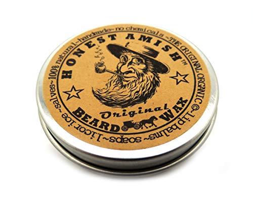 Honest Amish Beard Balm - Softens & Tames, All Natural Ingredients - 2oz