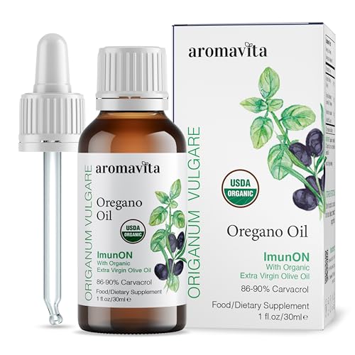 AROMAVITA ImunON Oregano Oil - Immune & Digestive Support, 86-90% Carvacrol - 1fl. oz