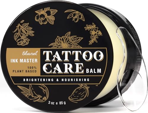 Ebanel Tattoo Aftercare Balm - Promotes Healing, Brightens Ink Vibrancy, Herbal Infusion - 3oz