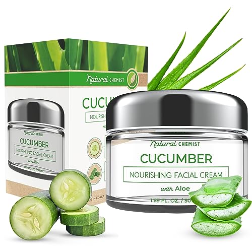 Natural Chemist Cucumber & Aloe Moisturizer - Hydrating, Soothing, Nourishing - 1.69 Fl. oz